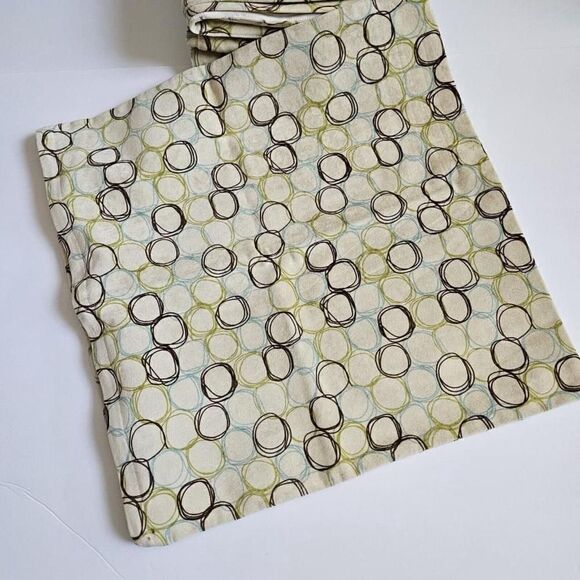 4 Pcs Siscovers Pair Nylon Beige Bright Patterned Decorative Pillow Covers 16×16 - Picture 3 of 10